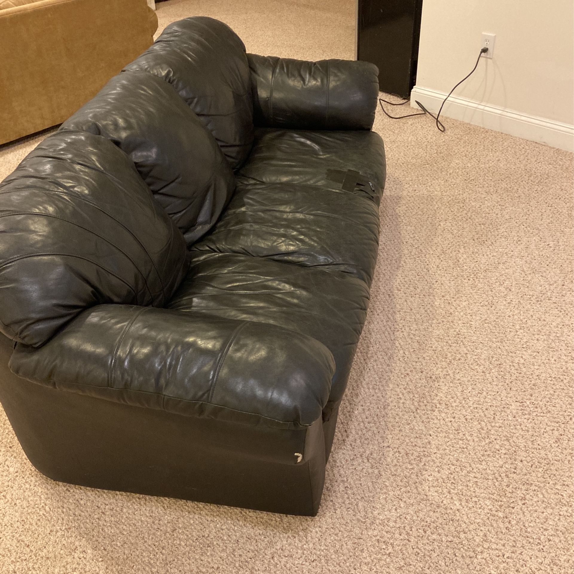 [Used] Three Seat Leather Sofa