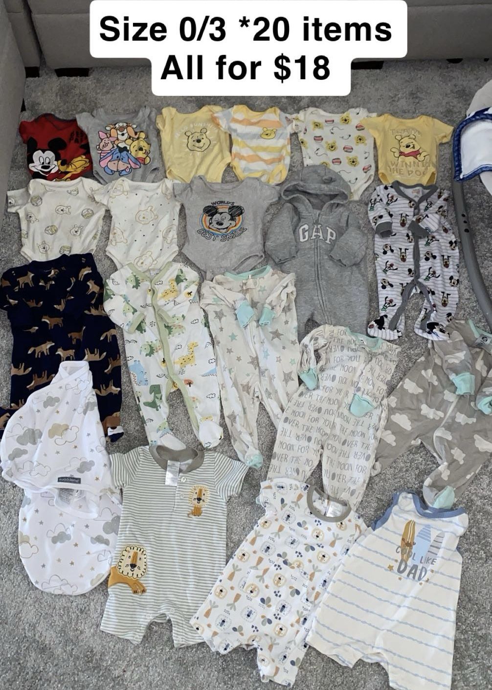 BabyBoy Clothes (Newborn-3months)