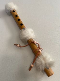 VINTAGE NATIVE AMERICAN BAMBOO FLUTE