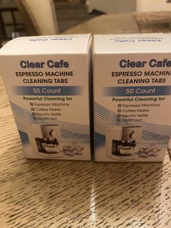 Coffee and espresso machine cleaning tabs
