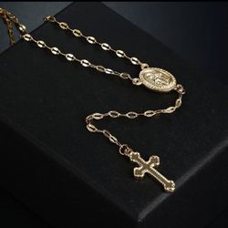 Beautiful Necklace Cross Rosary 
