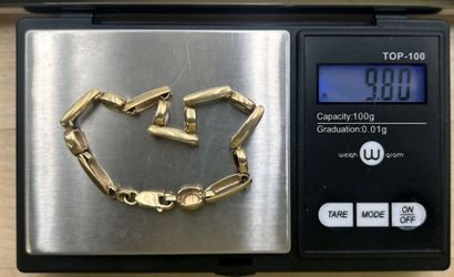 Real 14k Gold Bracelet 9.8 Grams
