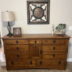 Solid Wood 10 Drawer Dresser or Buffet