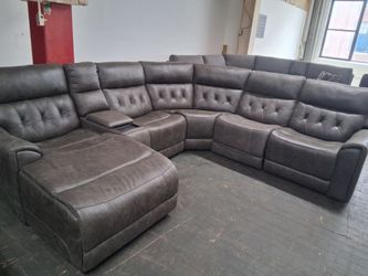 Brown reclining furniture