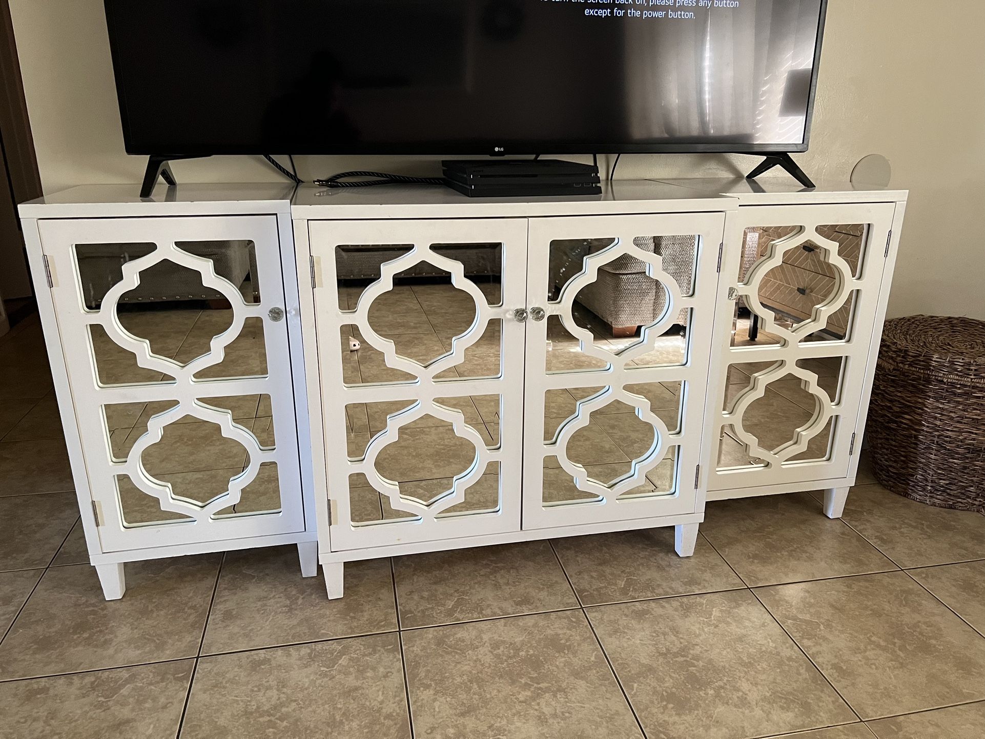 Beautiful White Tv Stand 