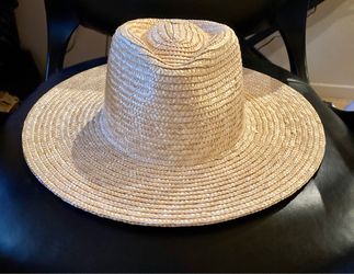 Brixton Straw Sun Hat Women's Large Wide Brim (7 1/2)