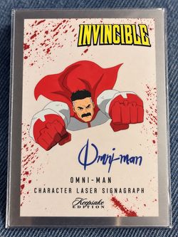 Invincible Omni-Man Character Laser Signagraph Keepsake Edition