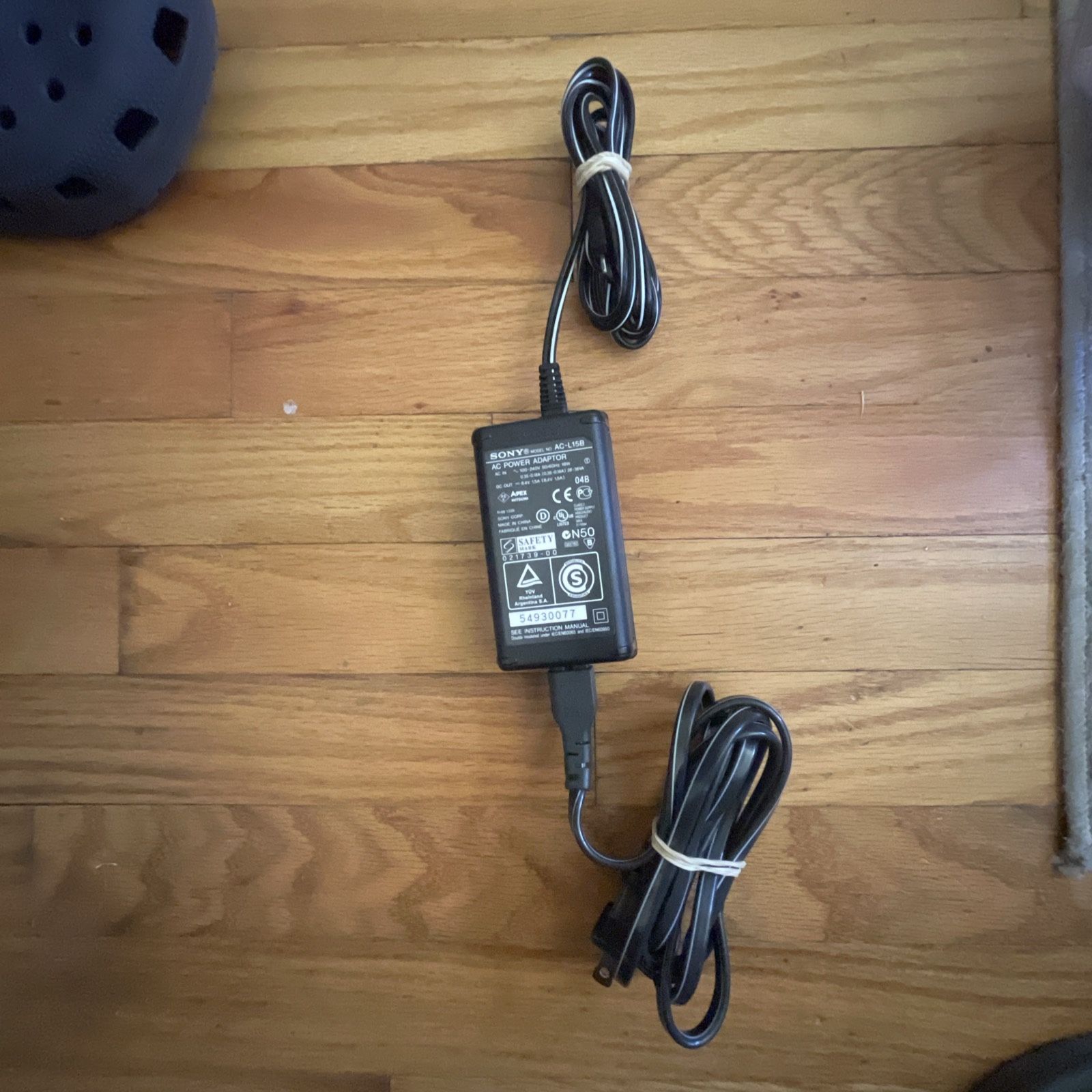 Genuine OEM Sony AC-L15B AC Adapter Power Supply Charger Cord Cable Camcorder