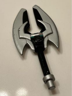 Vintage Bandai 2002 Power Rangers Wild Force Black Ranger Bison Axe Weapon ONLY