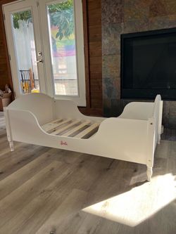Barbie Toddler Bed Frame White