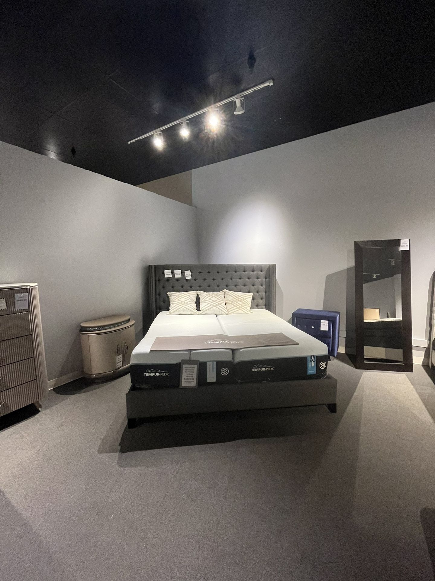 Grey King Bed