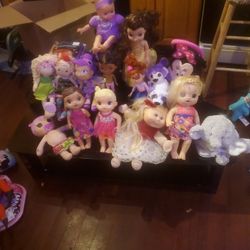 Lot Of 12 Girls Dolls Reduced