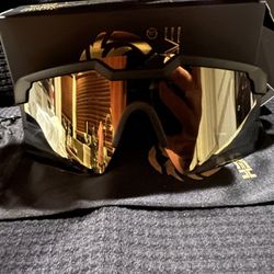 Gold heatwave sunglasses 