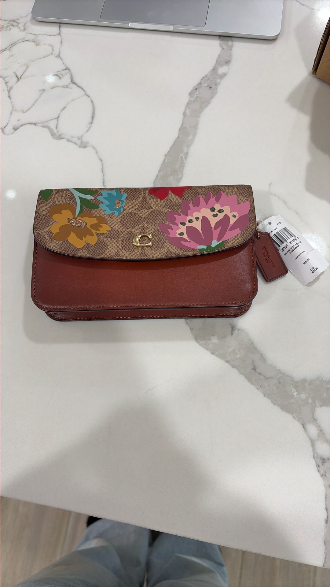NWT Coach Clutch / Crossbody Painted