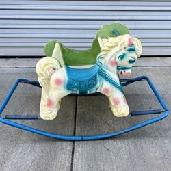 VINTAGE WONDER HORSE (with SPRINGS!) Mid-Century Rocking Hobby Horse