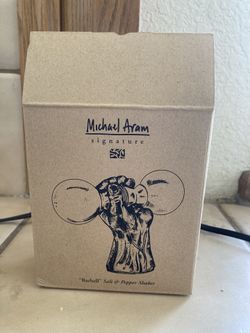 Michael Aram Barbell And Hand Salt And Pepper Shaker