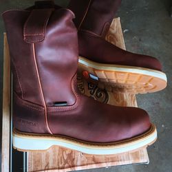 Work Boots  Steel Toe Side 7.5 Men New $100