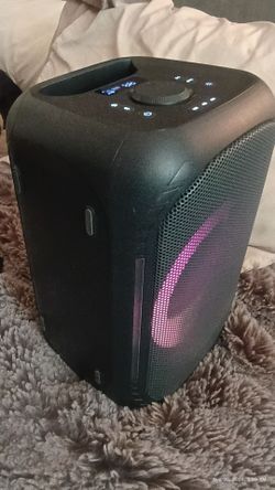Onn Portable Bluetooth LED LIGHTS Party Speaker (medium) WORKS PERFECTLY, ALMOS[ NEW