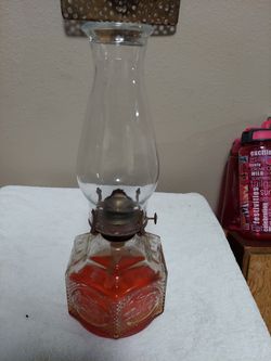 Antique Oil Lamp Perfect Shape!!