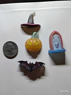 Halloween Resin Charm magnet Set of 4