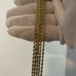 10k Real Gold Rope Chains 