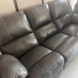 Free Leather Reclining Sofa