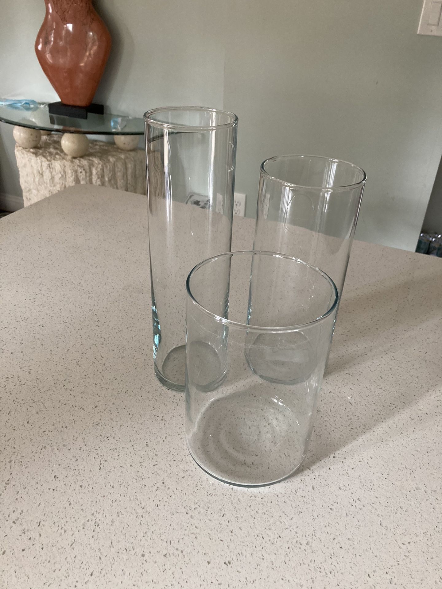 Free set of three decorative glass cylinders from IKEA