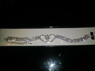 Fashion Jewelry double heart bracelet