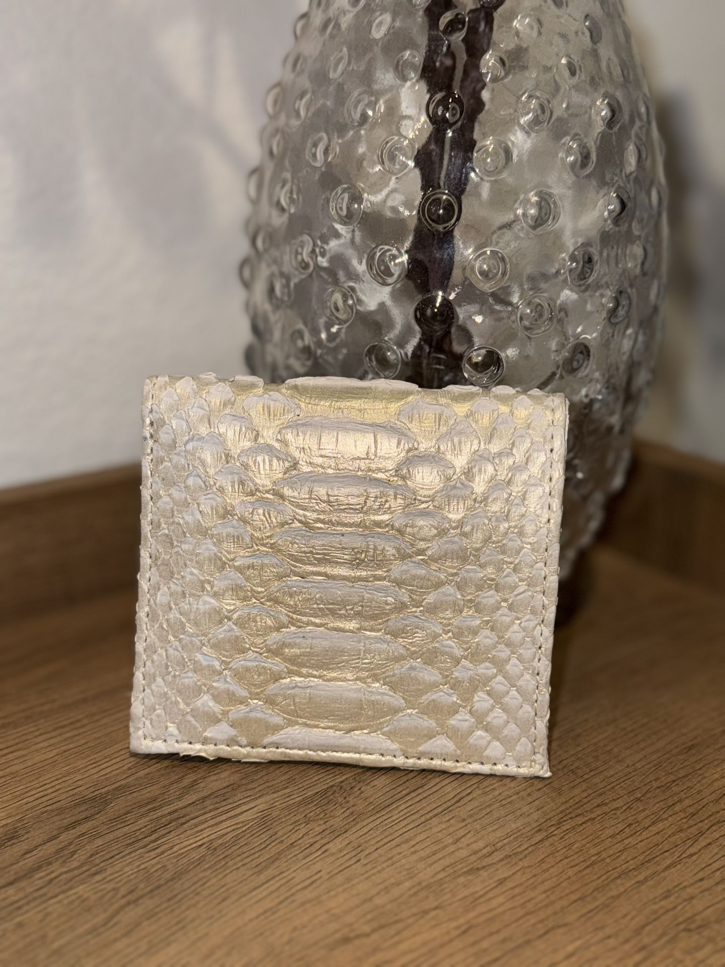 White Leather Wallet 