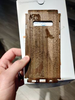 Samsung Galaxy S10 Custom Toastmade Wood skin