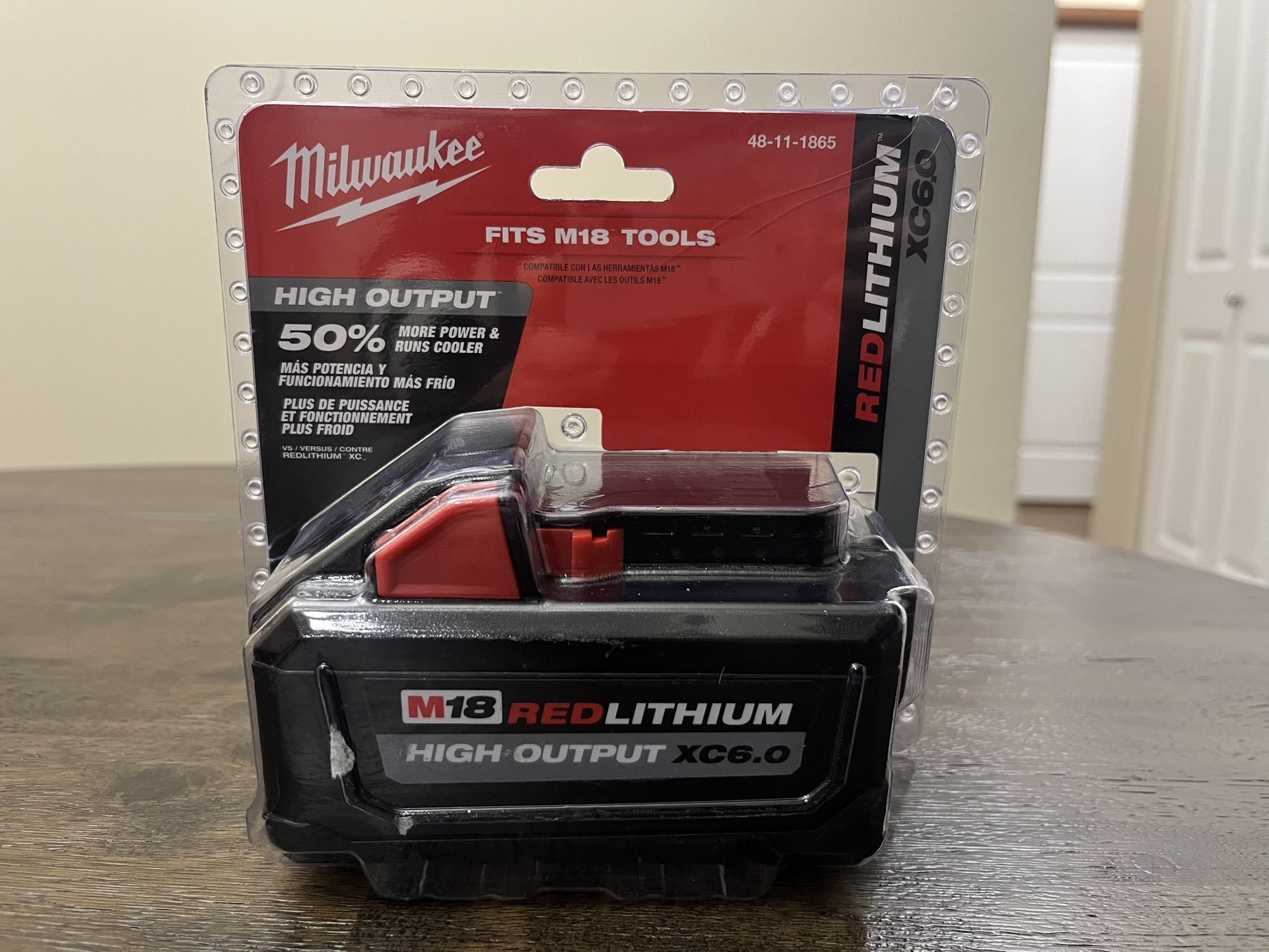 Brand NEW Milwaukee M18 XC6.0 battery