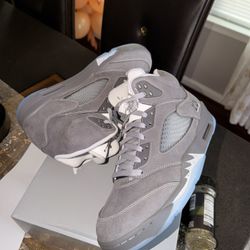Jordan Retro 5 - Wolf Grey 5 - Size 10, 10.5