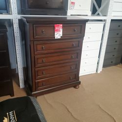 5 Drawer Wood Chest