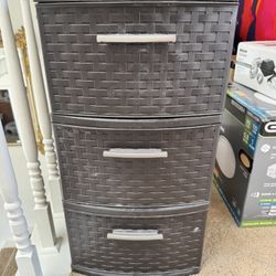 Plastic Storage Cabinet with Drawers