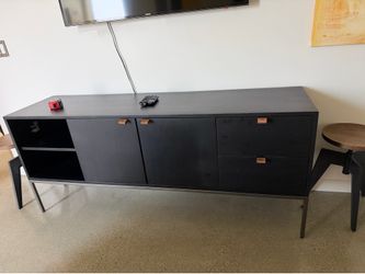 Wood TV console