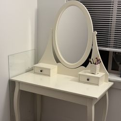White vanity IKEA 