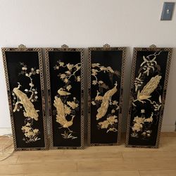 4 Piece Oriental Style Decorative Art/Picture