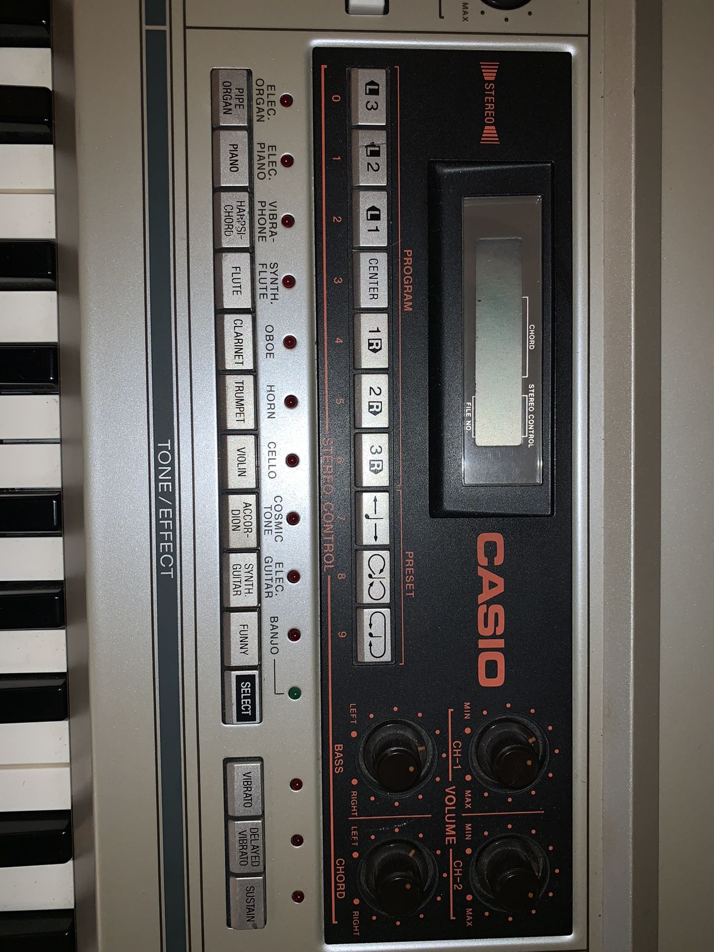 Casio Casiotone 7000 Audio & Speakers