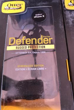 I phone x otter box black