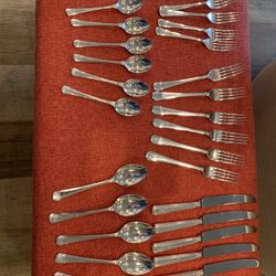 Silver Plate 6 Five Piece Place Settings 