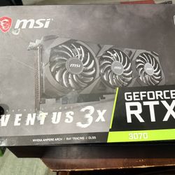 MSI VENTUS 3X Nvidia GeForce RTX 3070 Ventus 3x OC 8GB Graphics W/Box - Tested 
