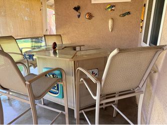 Complete Backyard Man Cave Bar Set