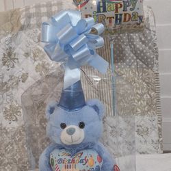Birthday Bear with balloon