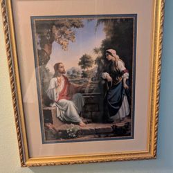 Vintage Jesus Painting 