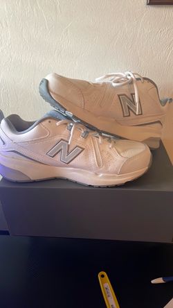 New Balance White Low-Top Sneakers