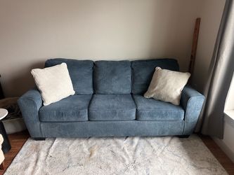 Pull out couch, queen sized bed