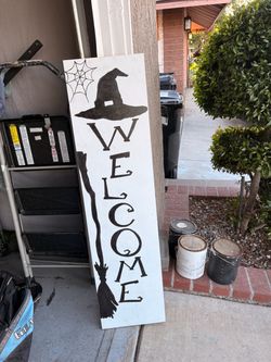 Halloween Welcome Porch Sign
