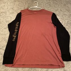 Supreme 2-Tone Red with Black Long Sleeves Size Large
