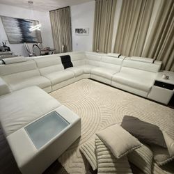 White Sectional