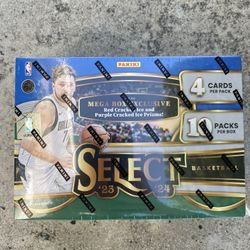 2023-24 Panini Select NBA Mega Boxes Basketball Cards Wembanyama Rookie RC